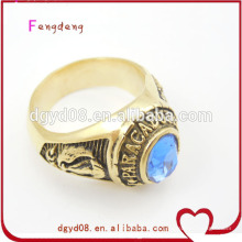 Joyería de anillo de diamante azul fresco especial para hombres